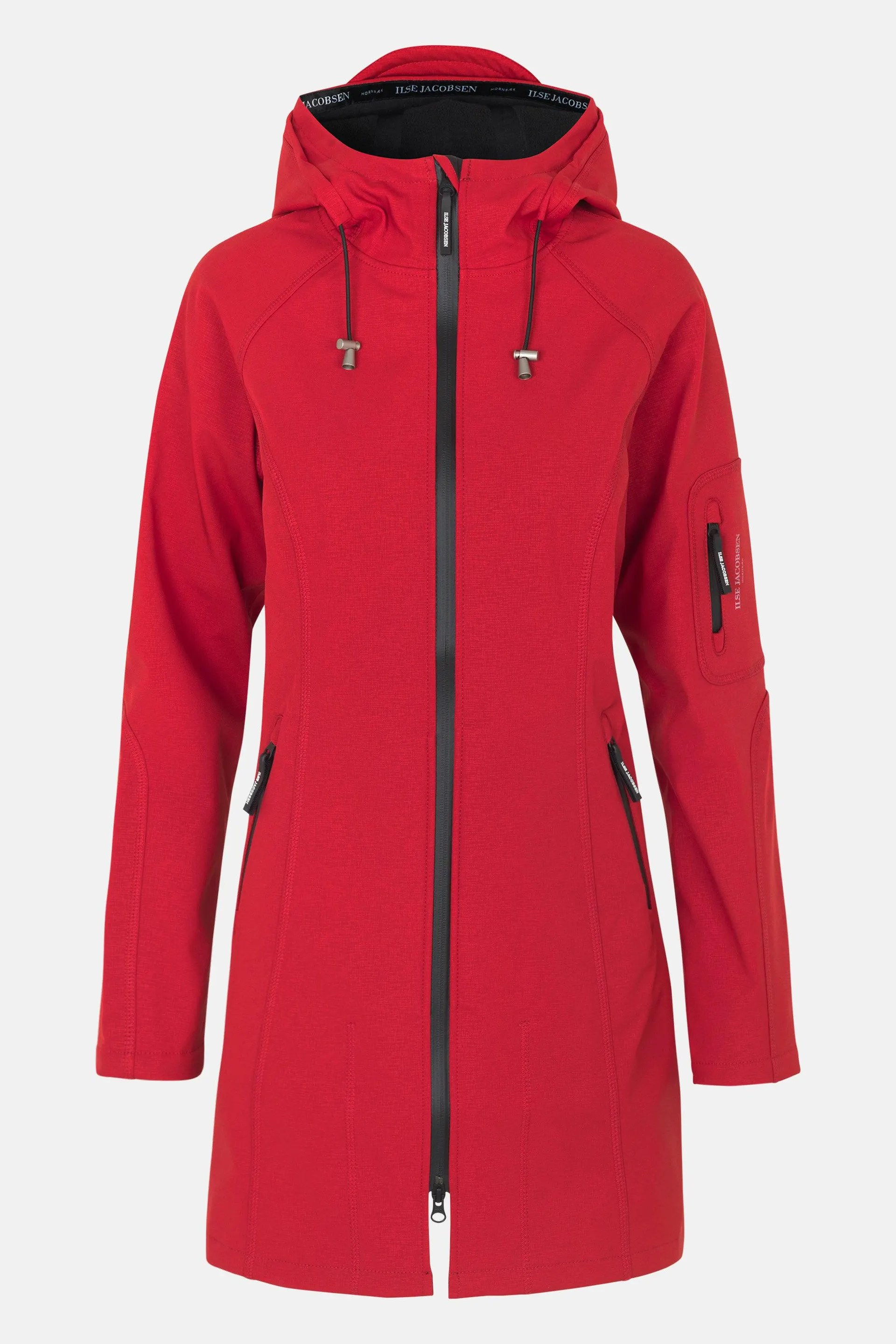 3/4 Raincoat - Deep Red