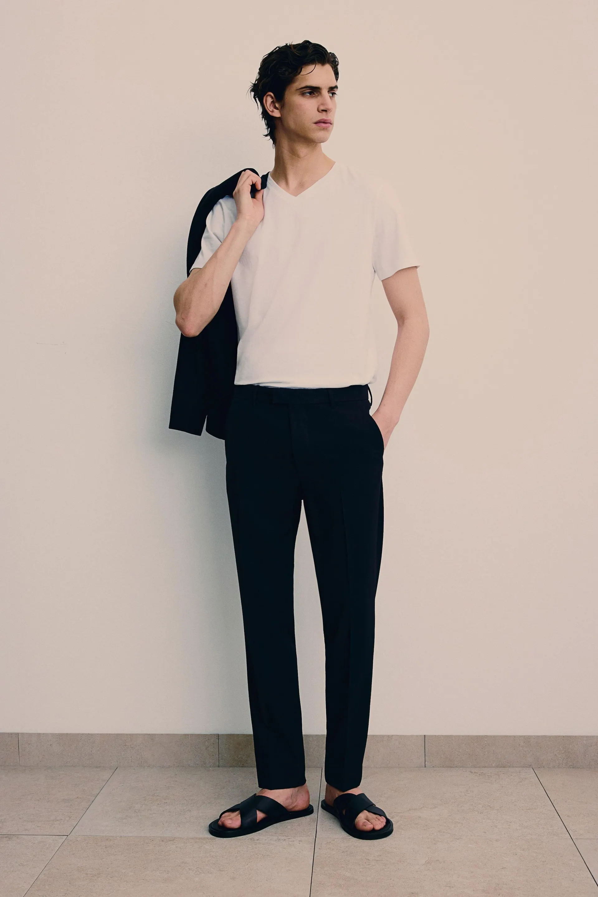 Muscle Fit V-ringet T-shirt