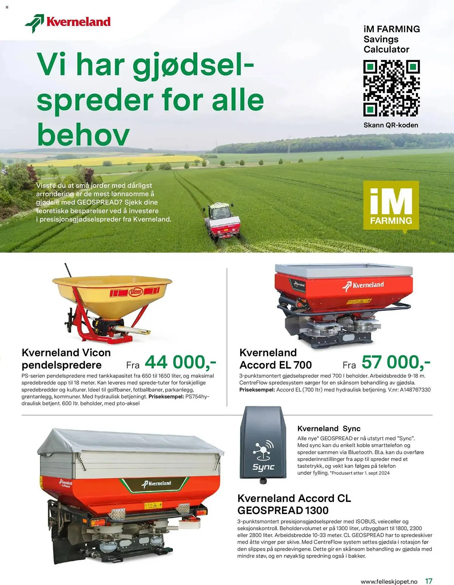 Felleskjøpet kundeavis fra 15. april til 3. januar 2027 - kundeavisside 17