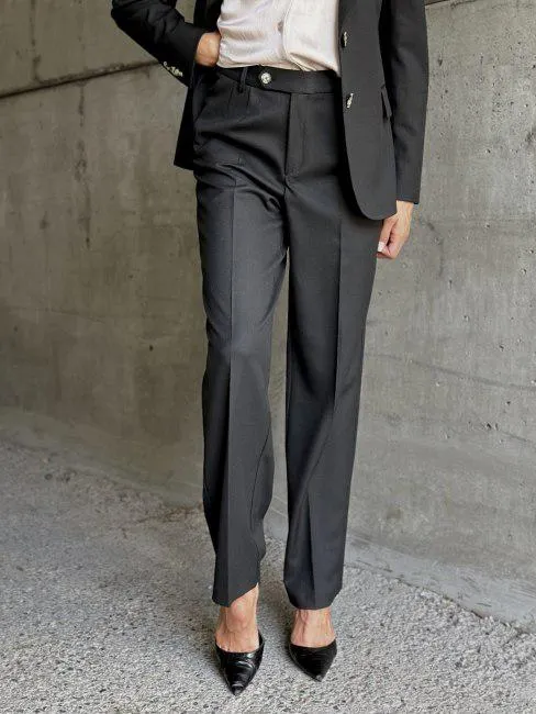 Dori High Trousers Ebony black 36