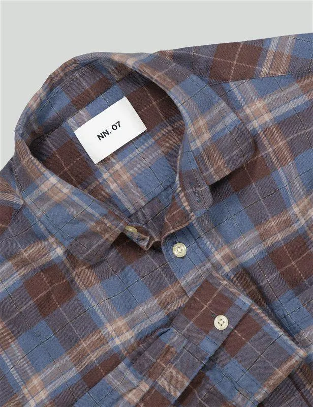 Deon 5465 Flannel Shirt Brown Check