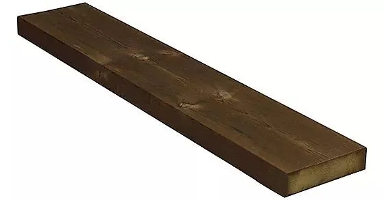 Terrassebord impregnert brun furu 28x120 mm