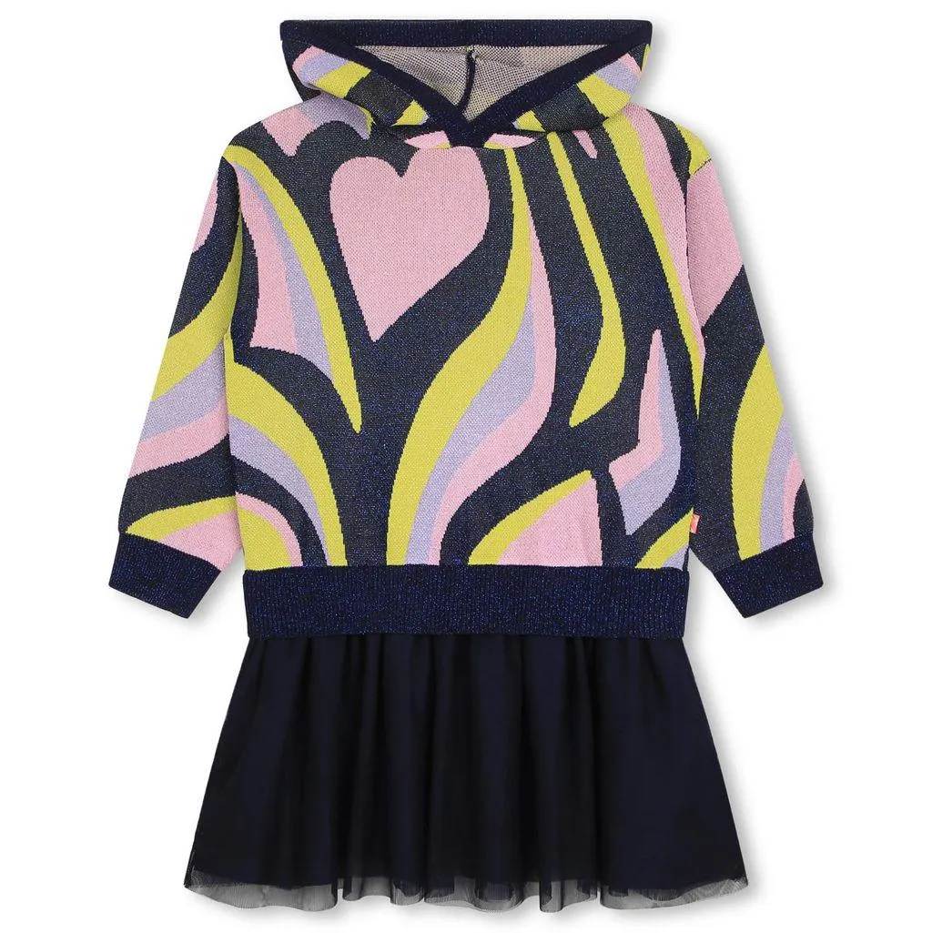 Strikket Kjole Marineblå