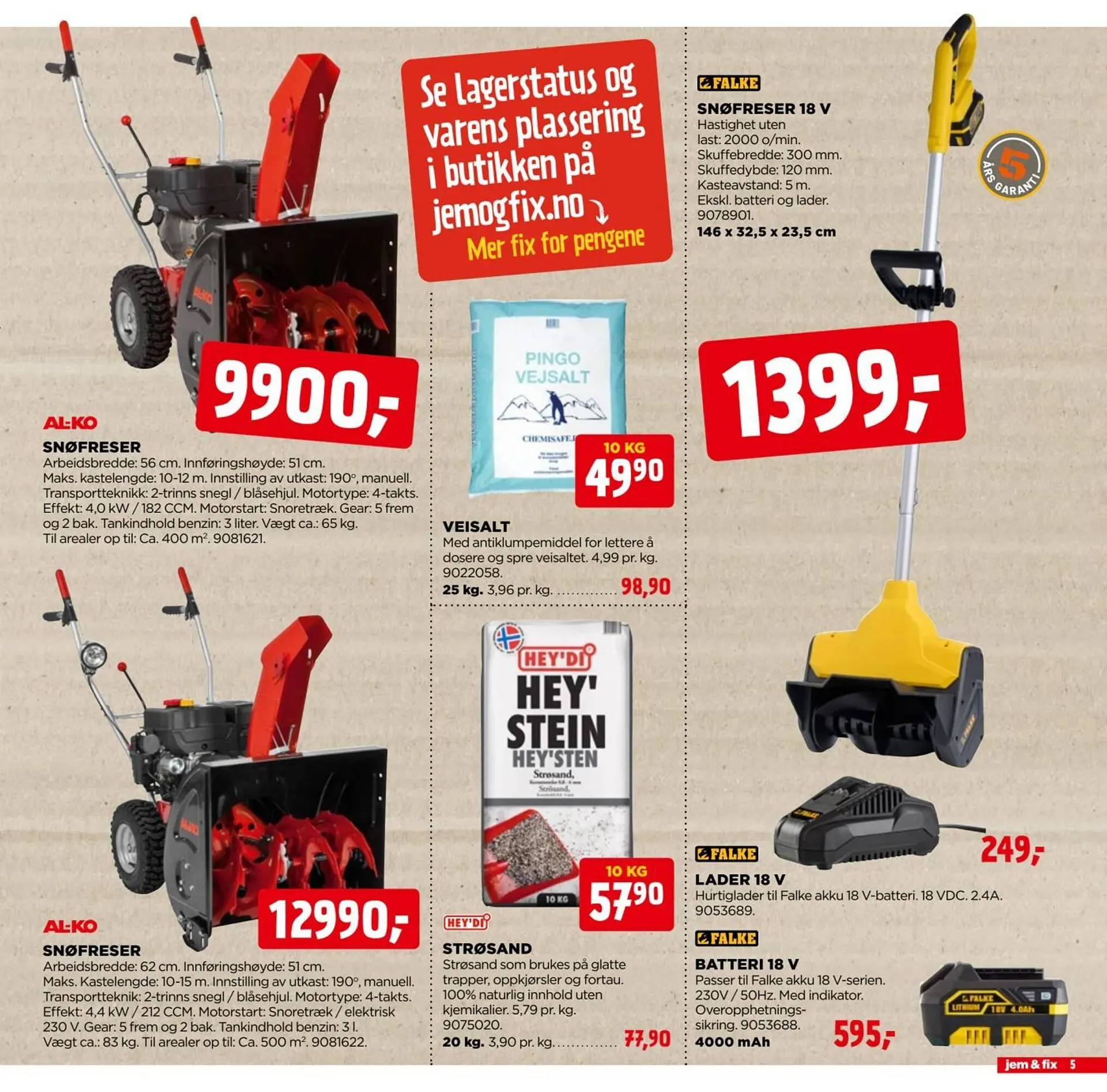 Jem & fix kundeavis fra 2. november til 8. november 2025 - kundeavisside 5