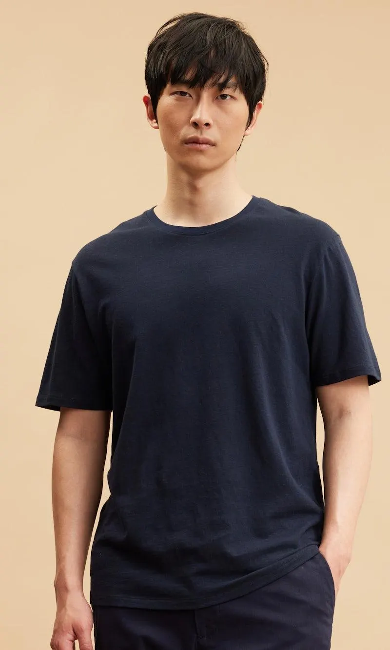 T-skjorte i lin og bomull