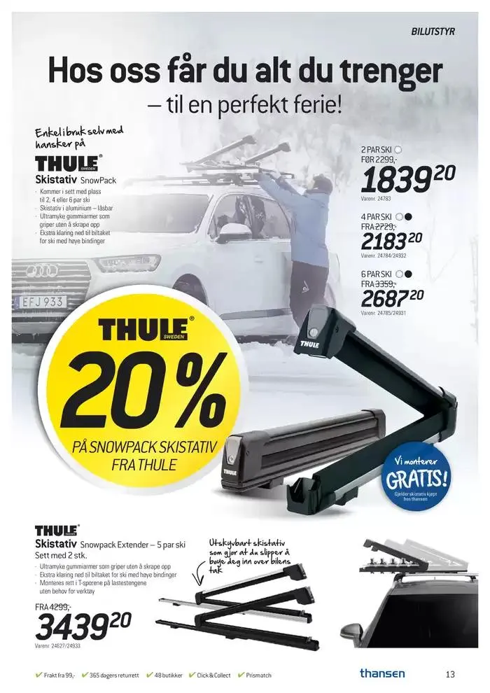 Aktuell kundeavis Thansen fra 26. februar til 25. mars 2025 - kundeavisside 13