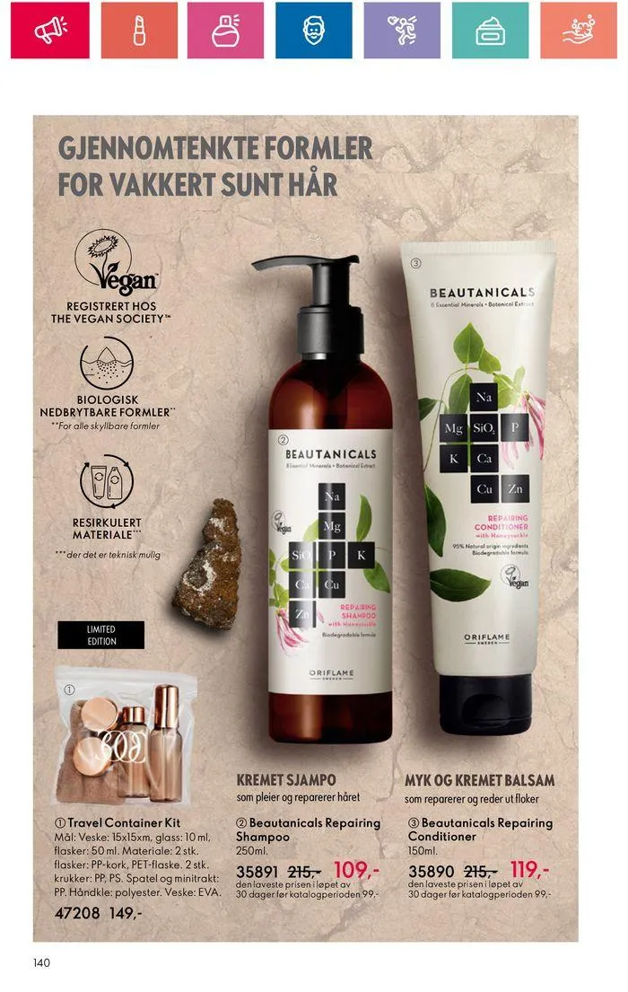 ORIFLAME Kundeavis fra 20. juni til 4. juli 2024 - kundeavisside 140