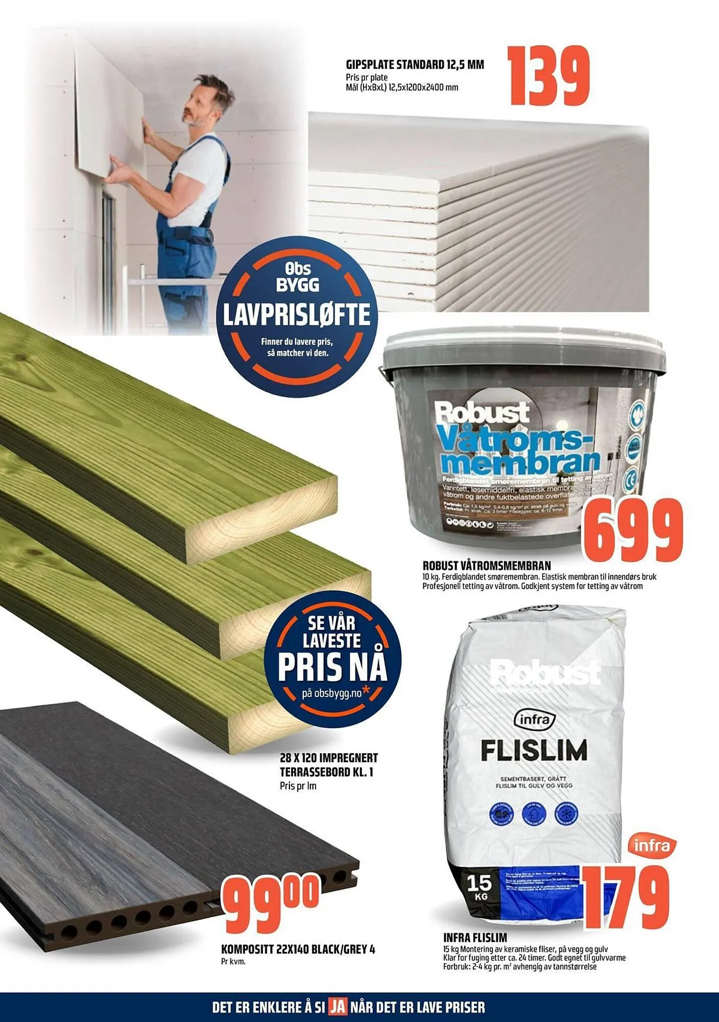 Obs Bygg kundeavis fra 22. mars til 5. april 2026 - kundeavisside 6