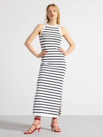 Finstrikket maxikjole