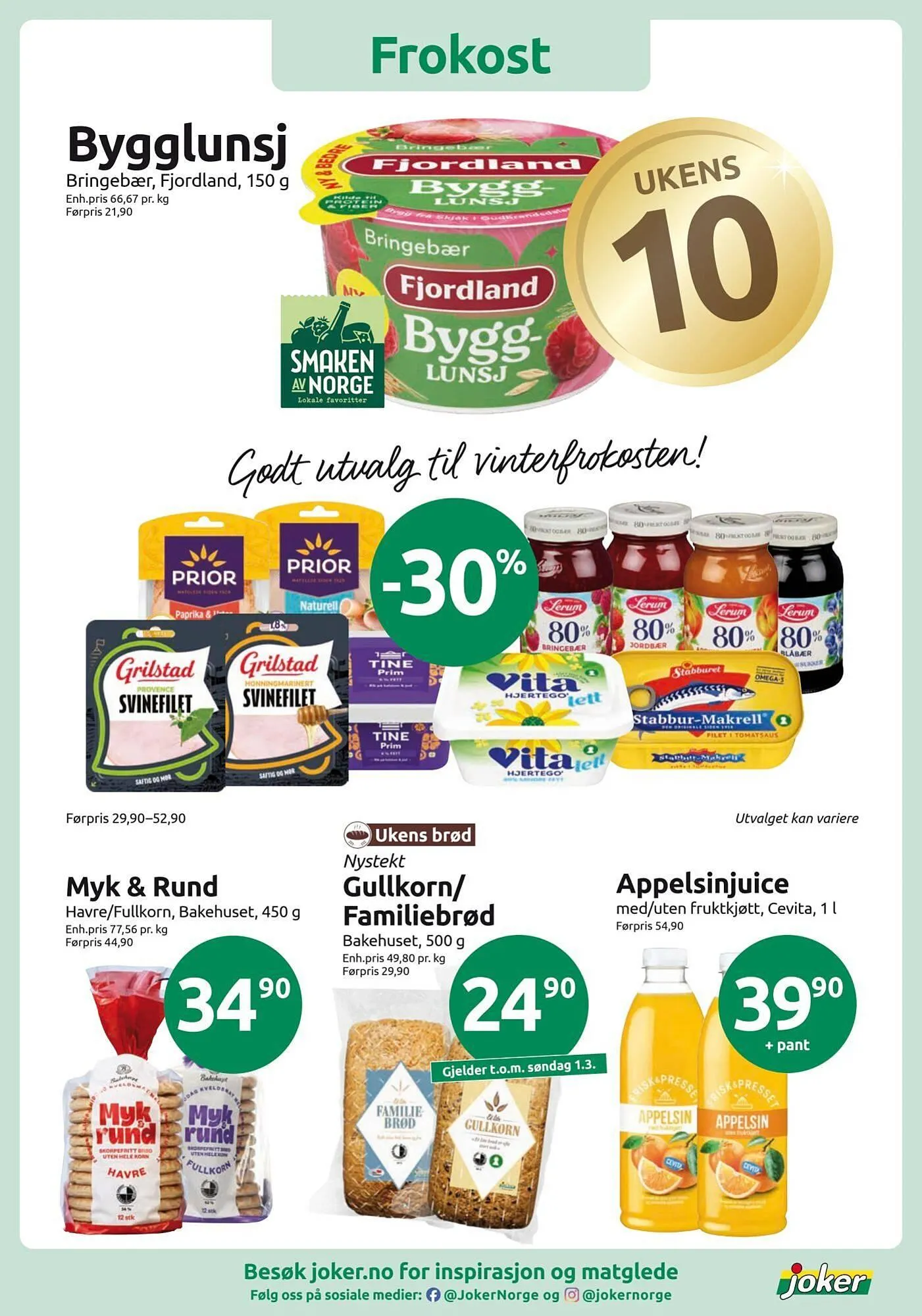 Joker kundeavis fra 24. februar til 1. mars 2026 - kundeavisside 3