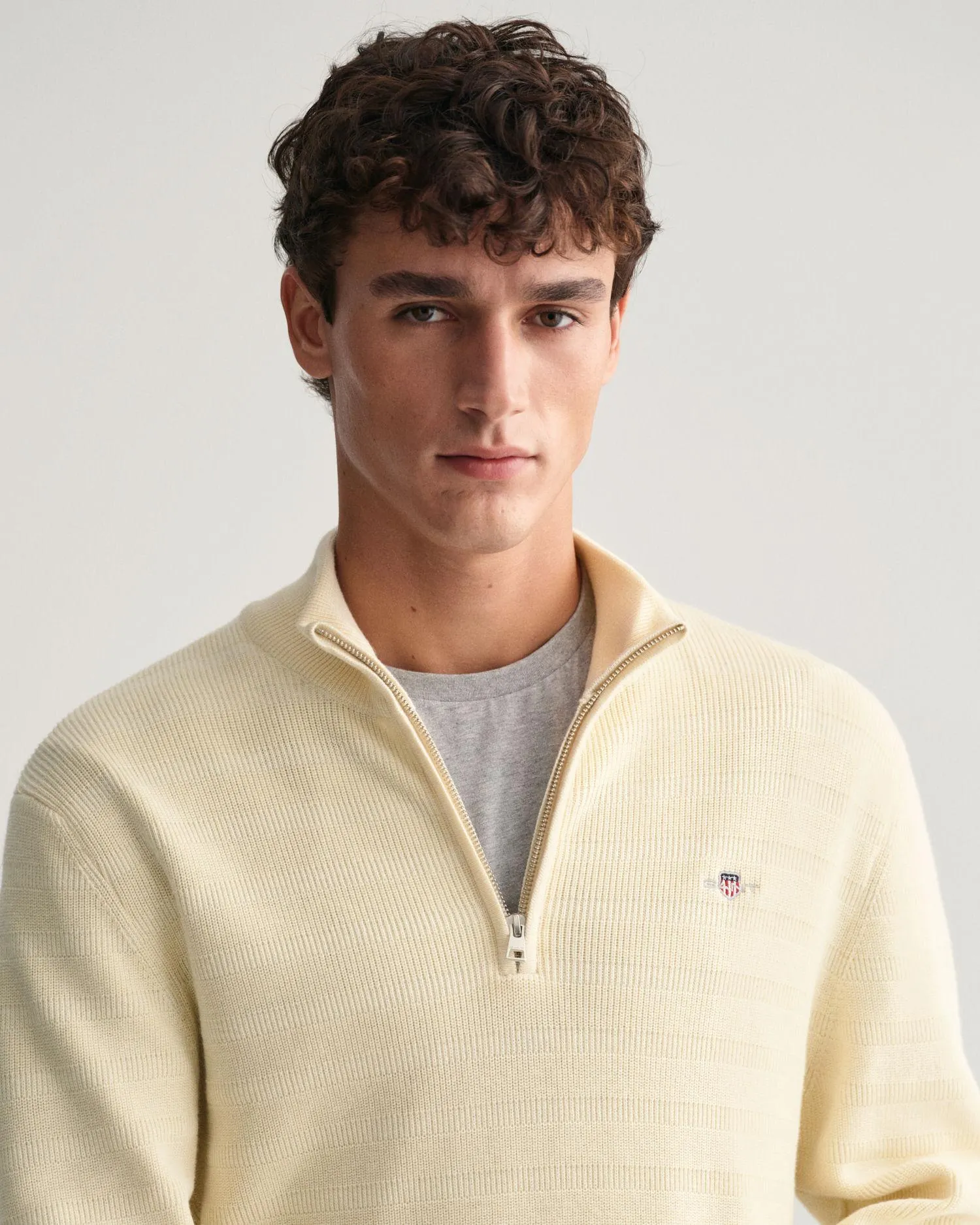 Bomullsgenser med half-zip