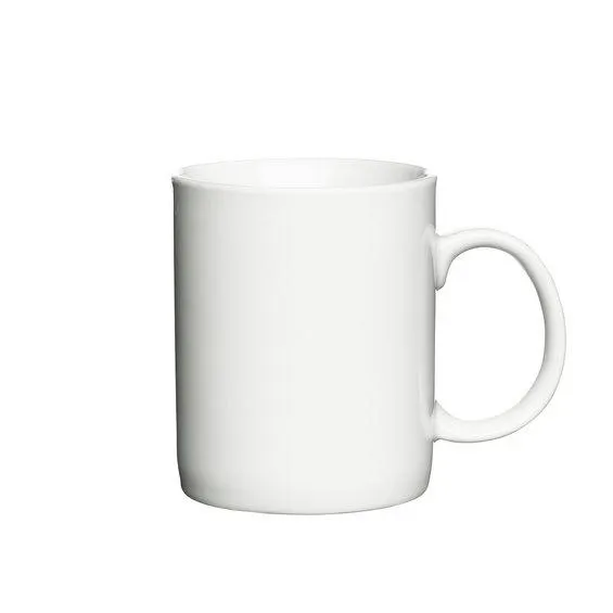 Krus porselen 9,5 cm hvitt