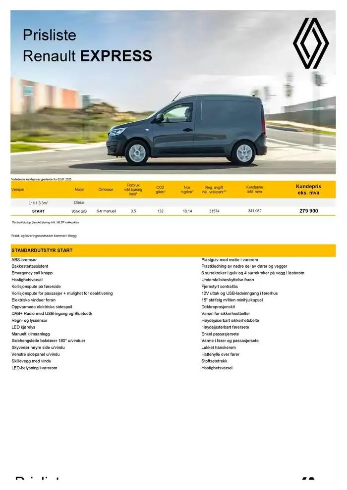 Express varebil fra 8. januar til 15. januar 2025 - kundeavisside 1