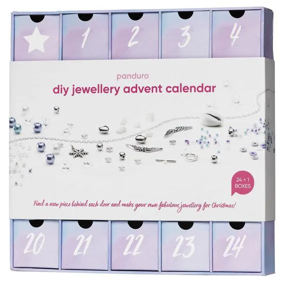Adventskalender smykker – 24+1 luker med flotte perler og smykkedeler