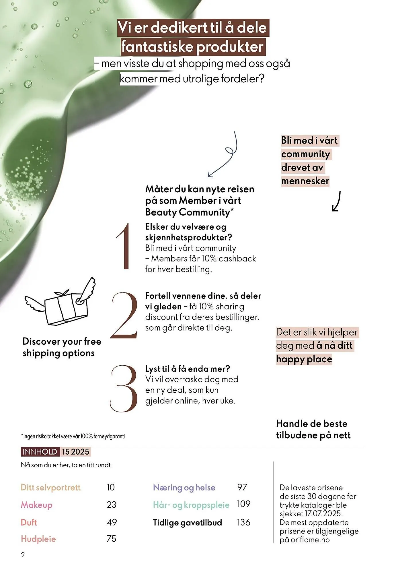 Oriflame katalog fra 29. oktober til 18. november 2025 - kundeavisside 2