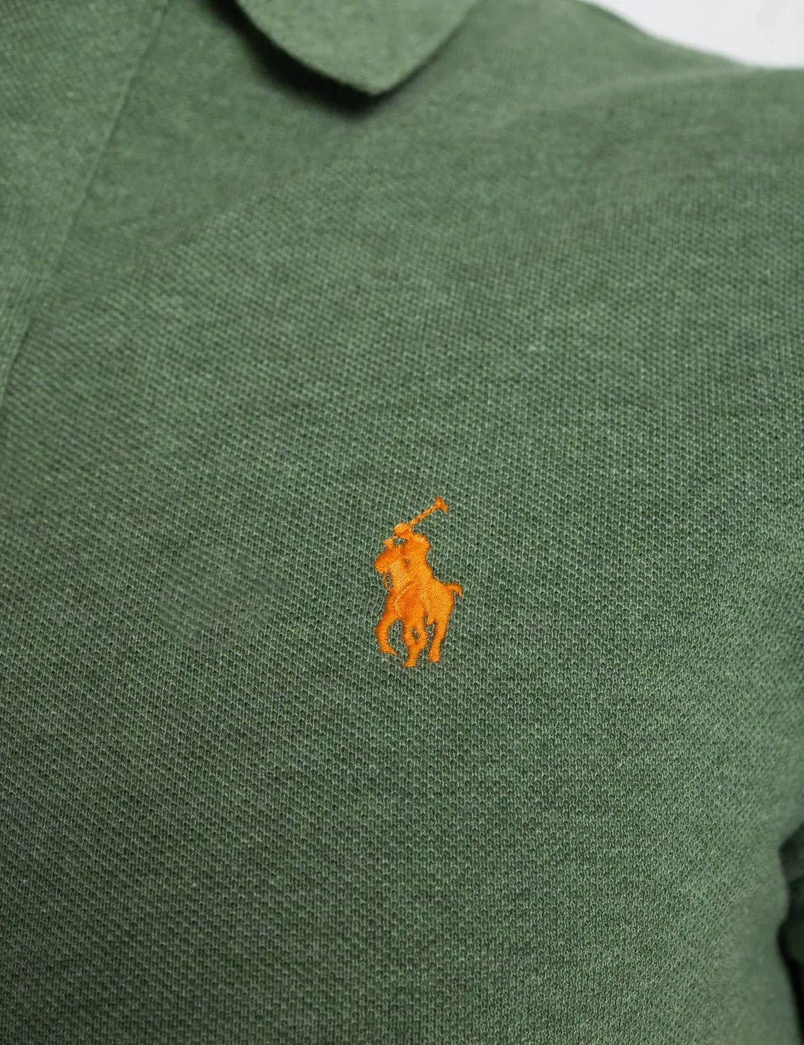 Short Sleeve Knit Polo Cargo Green Heather