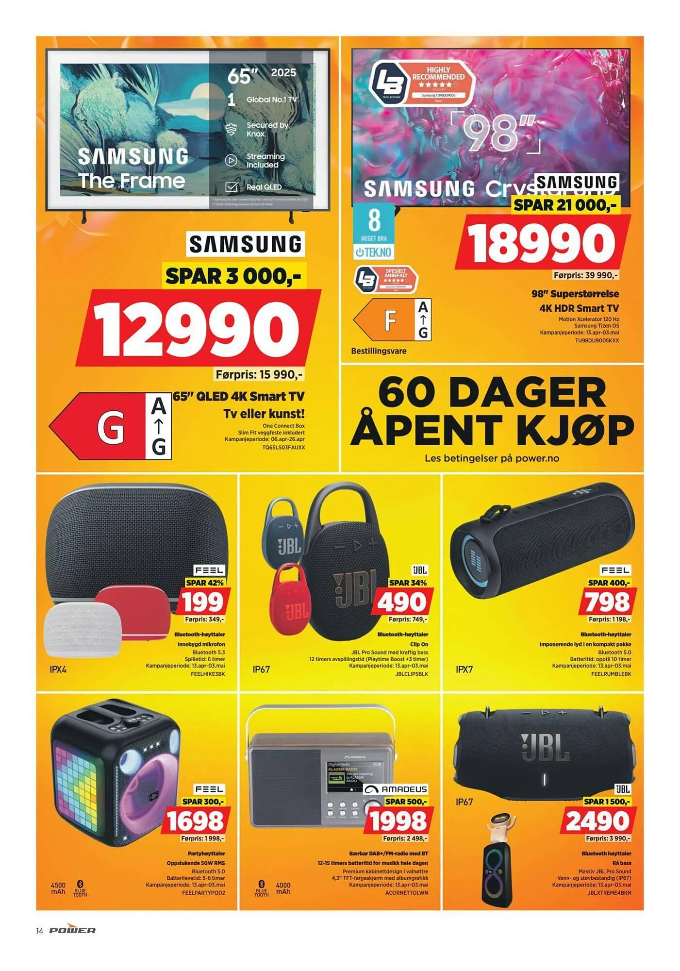 POWER kundeavis fra 20. april til 27. april 2026 - kundeavisside 14