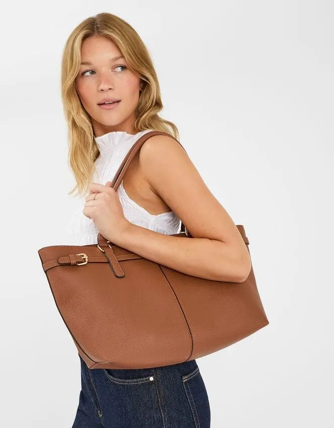 Buckle Strap Tote Bag