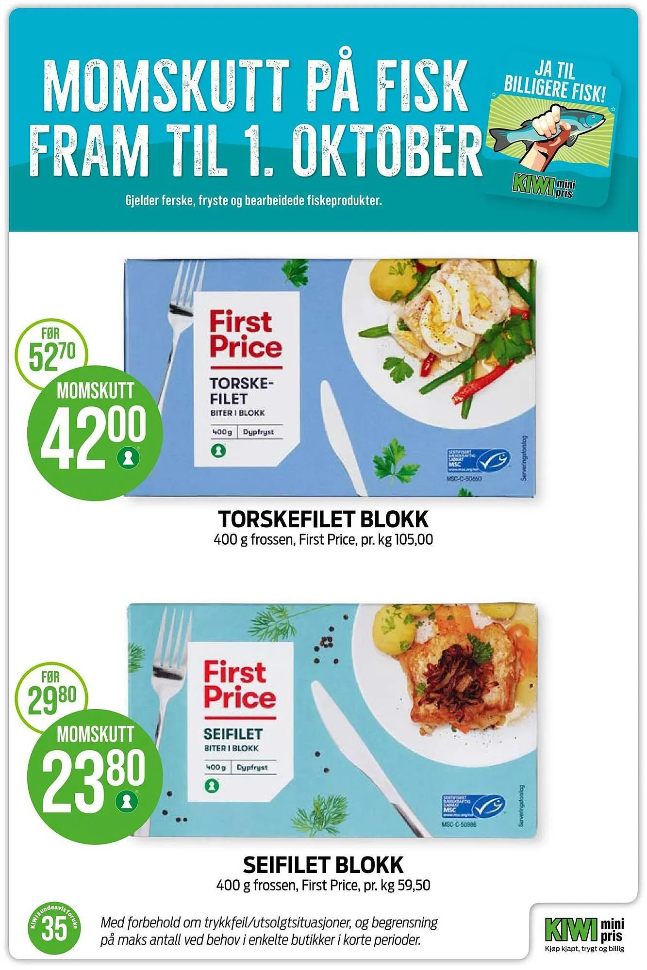 Kiwi Kundeavis fra 27. august til 3. september 2023 - kundeavisside 6