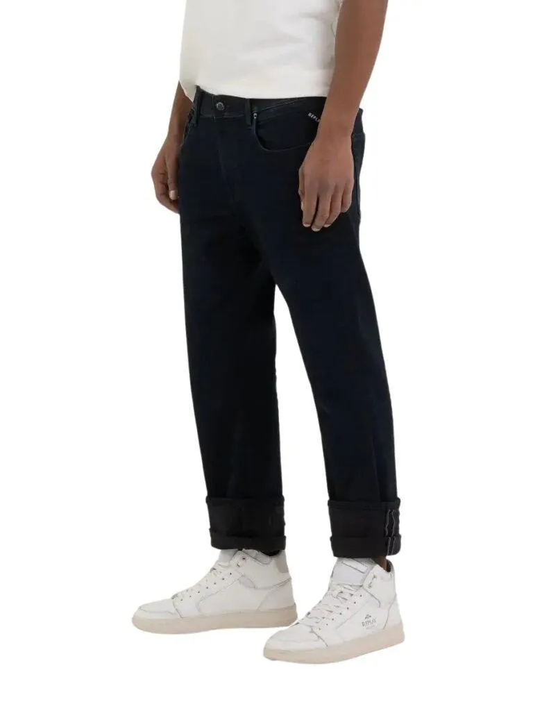 Regular Fit Replay Sartoriale Jeans – Mørkeblå