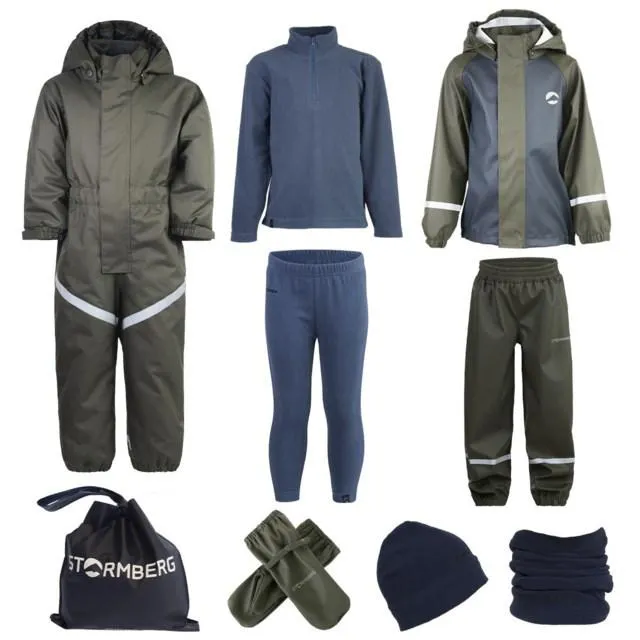 Regnbu barnehagepakke, 9 deler