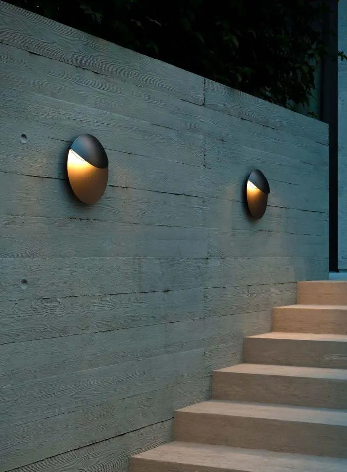 Valopin utelampe vegg - sort