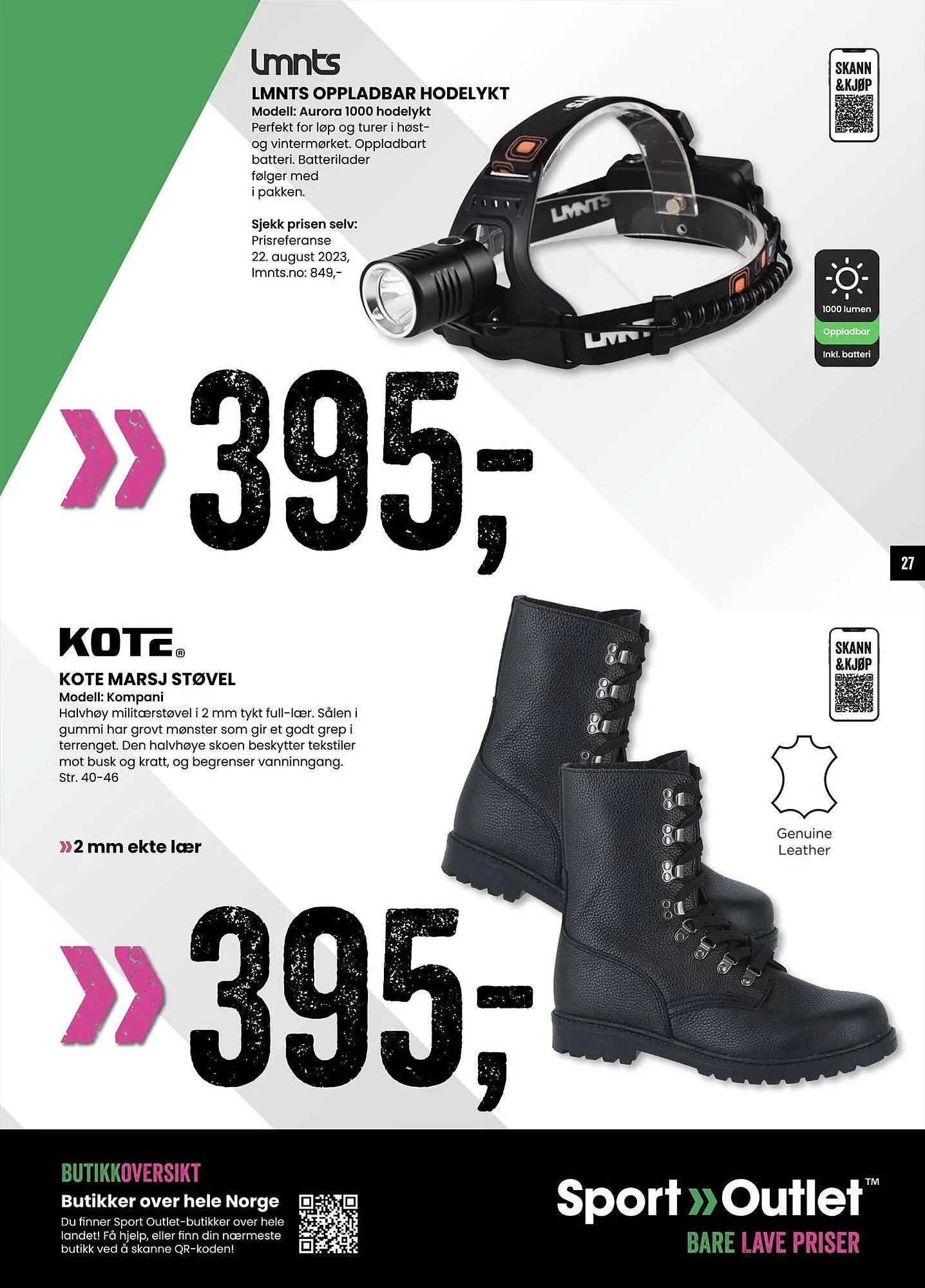 Sport Outlet Kundeavis fra 18. september til 5. oktober 2023 - kundeavisside 27