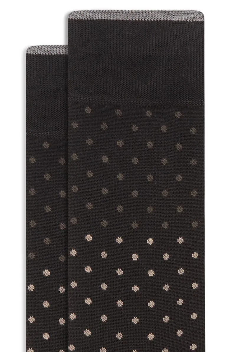 Dot Mercerized Cotton Blend Socks