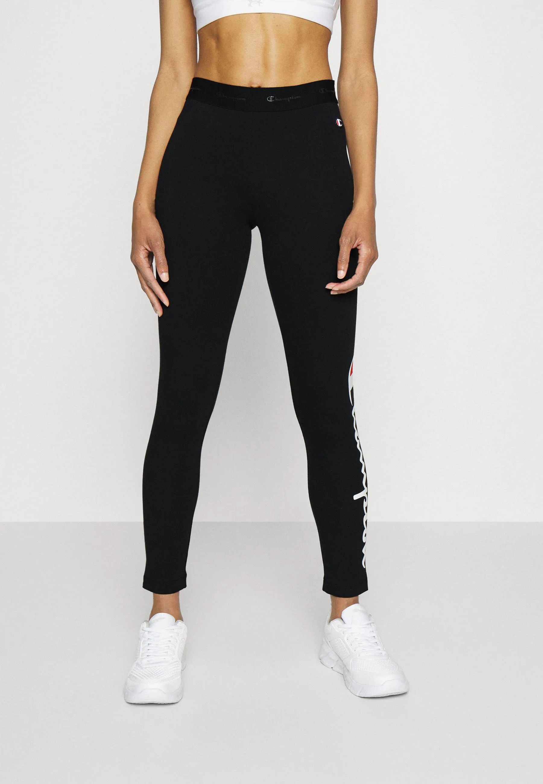 CROP LEGGINGS LARGE LOGO - Tights