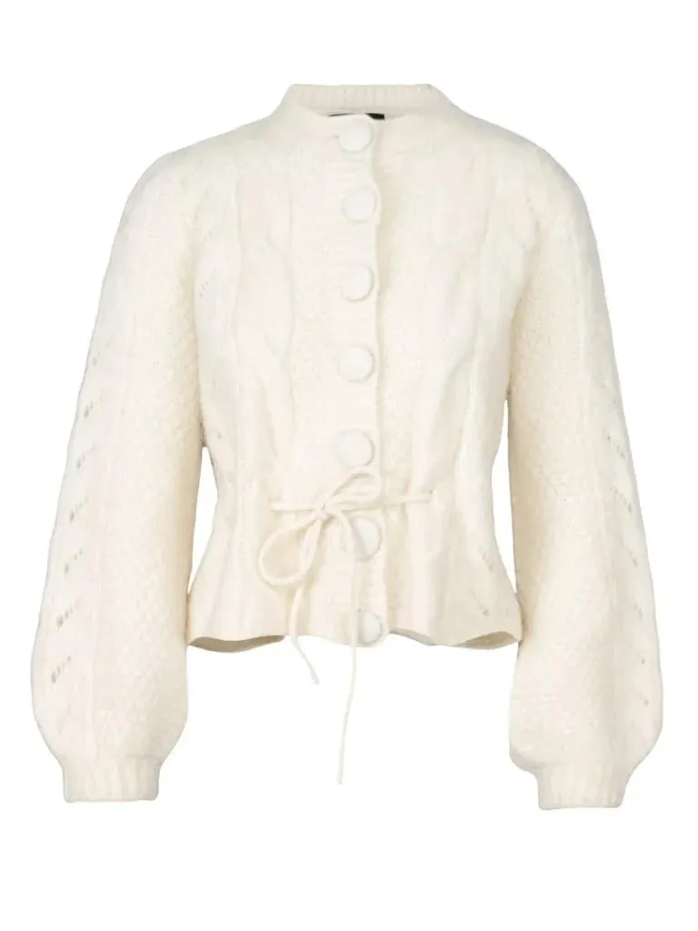 Sophia Chunky Cardigan – Hvit