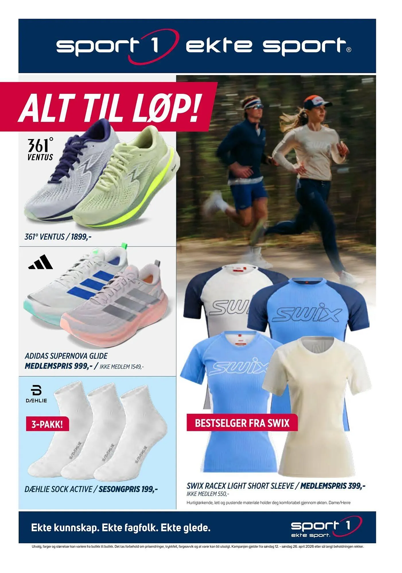 Sport 1 kundeavis fra 12. april til 27. april 2026 - kundeavisside 1