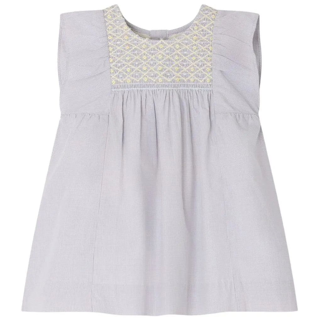 Cadelili Gingham Kjole Grå