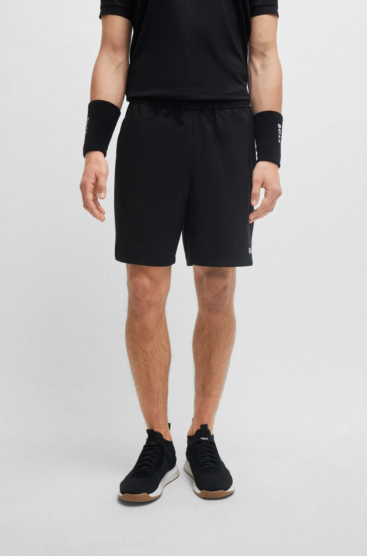 BOSS x Matteo Berrettini water-repellent shorts with logo print