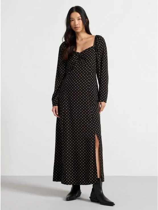 Langermet kjole med mønster