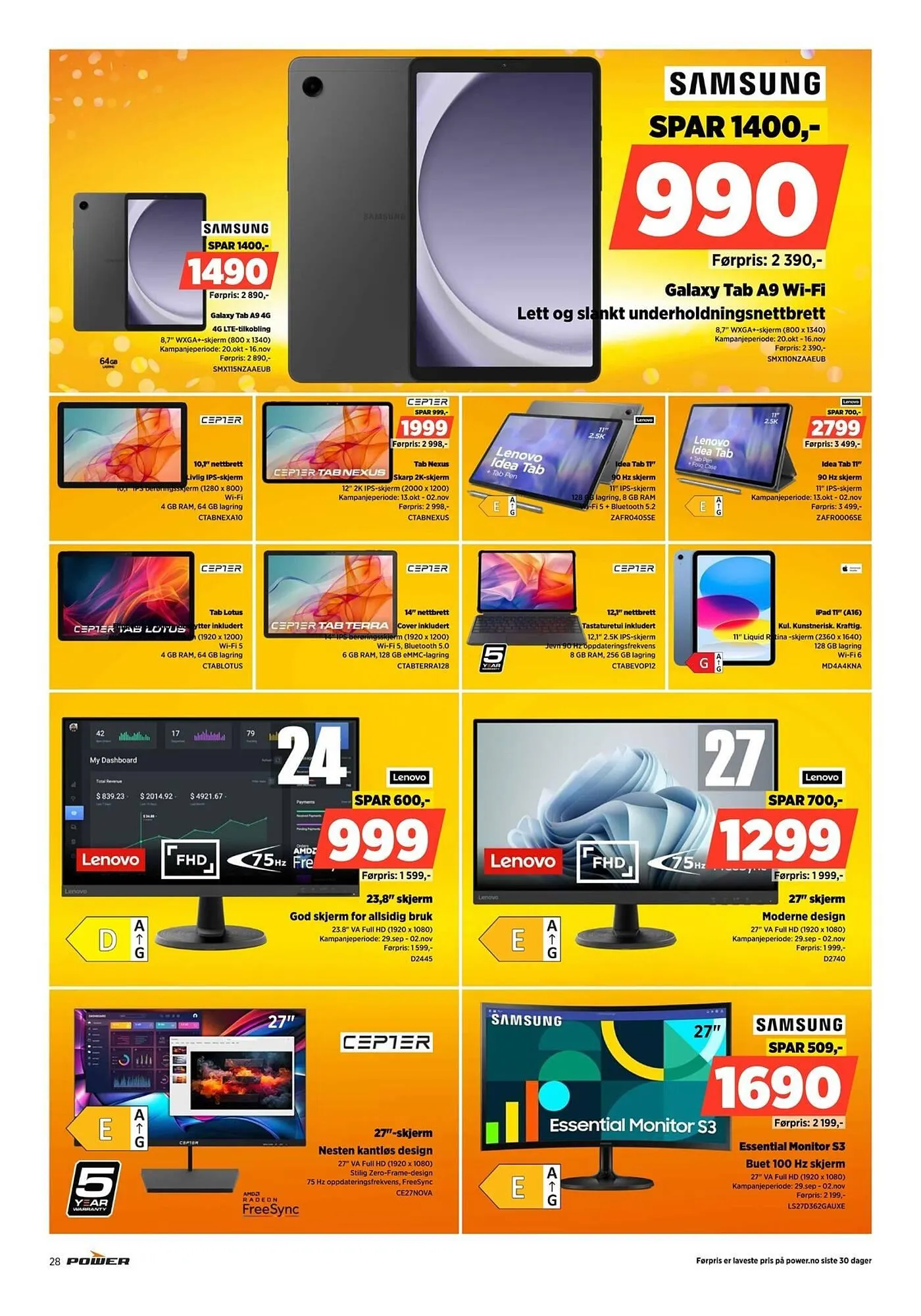 POWER kundeavis fra 20. oktober til 26. oktober 2025 - kundeavisside 28