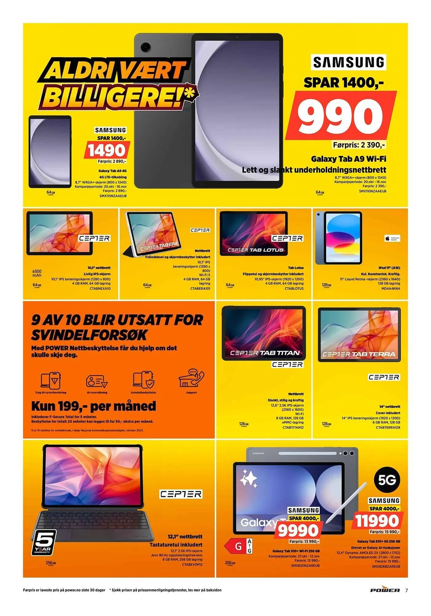 POWER kundeavis fra 3. november til 9. november 2025 - kundeavisside 7