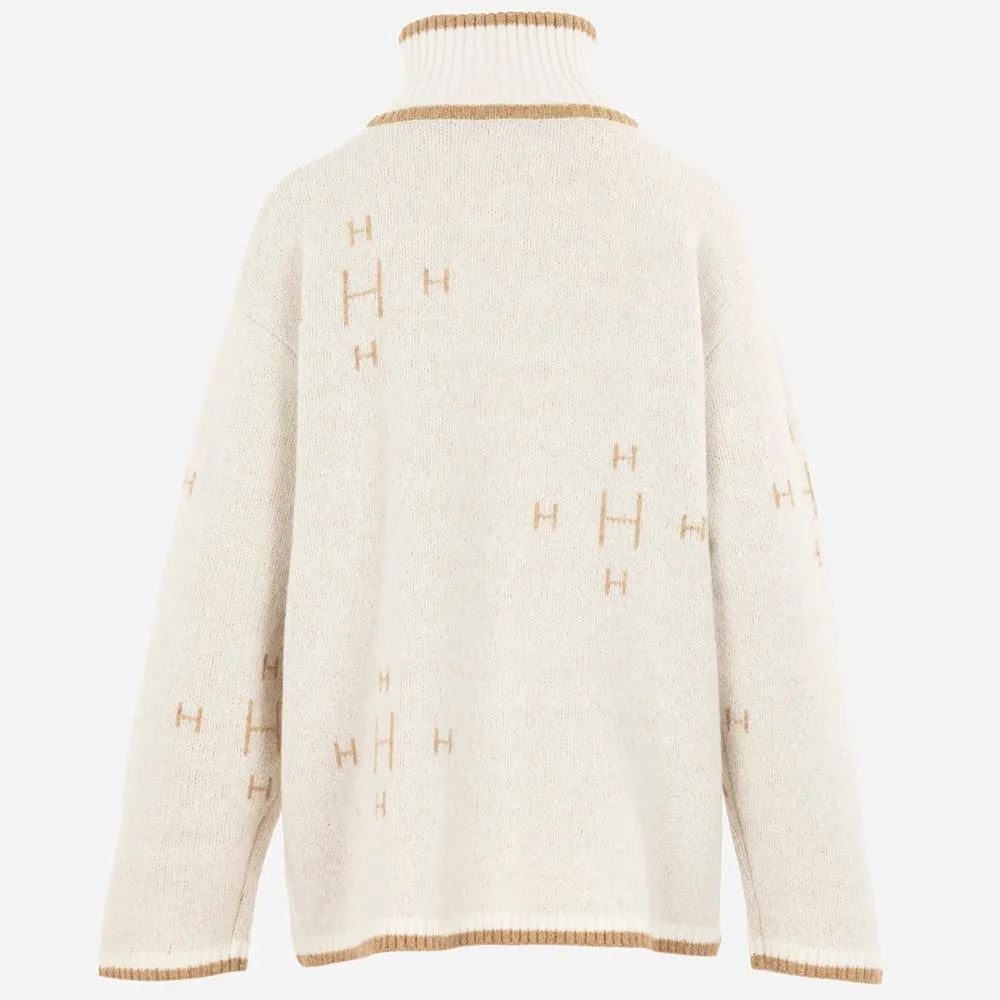 Zip Sweater - White