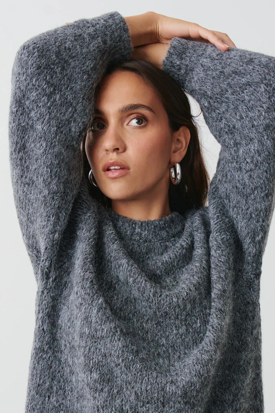 Chunky knitted sweater
