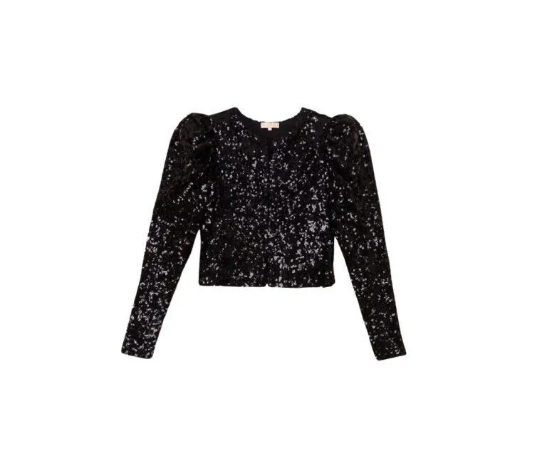 Sequins Jacket – Sort