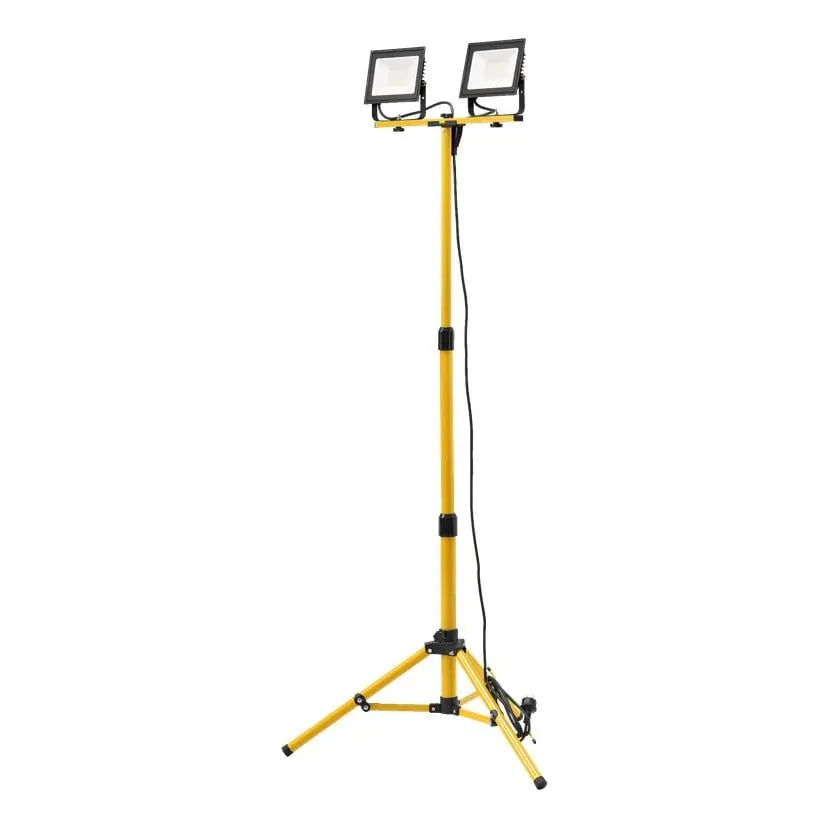 Podwójna lampa robocza LED ze statywem 2x4250 lm 2x50 W IP65