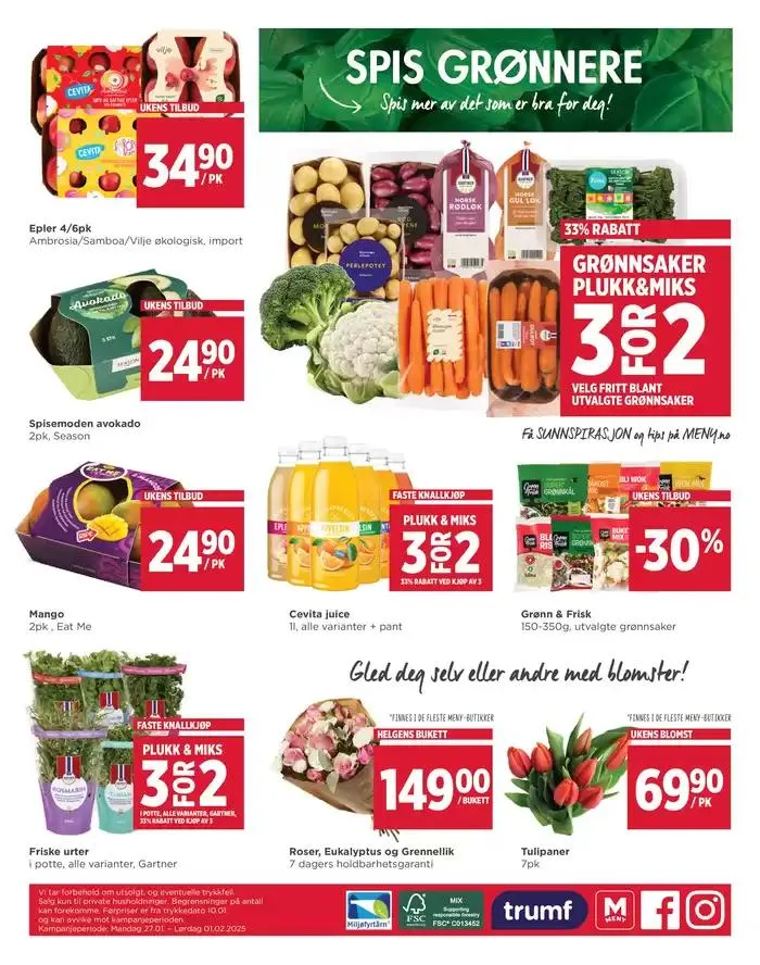 Meny Kundeavis fra 26. januar til 9. februar 2025 - kundeavisside 6