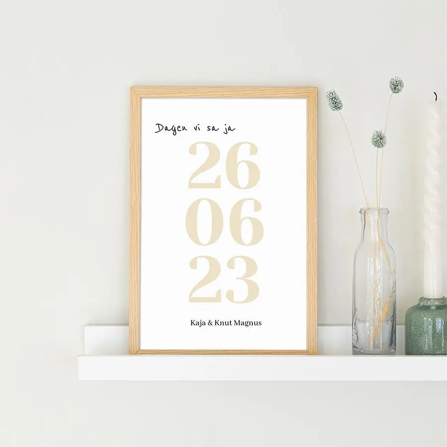 Personlig plakat | Påminnelse | 20x30cm