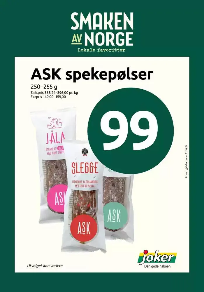 Joker Kundeavis fra 21. oktober til 4. november 2024 - kundeavisside 21