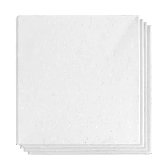 Stretched Canvas 4 Hvit 30x30