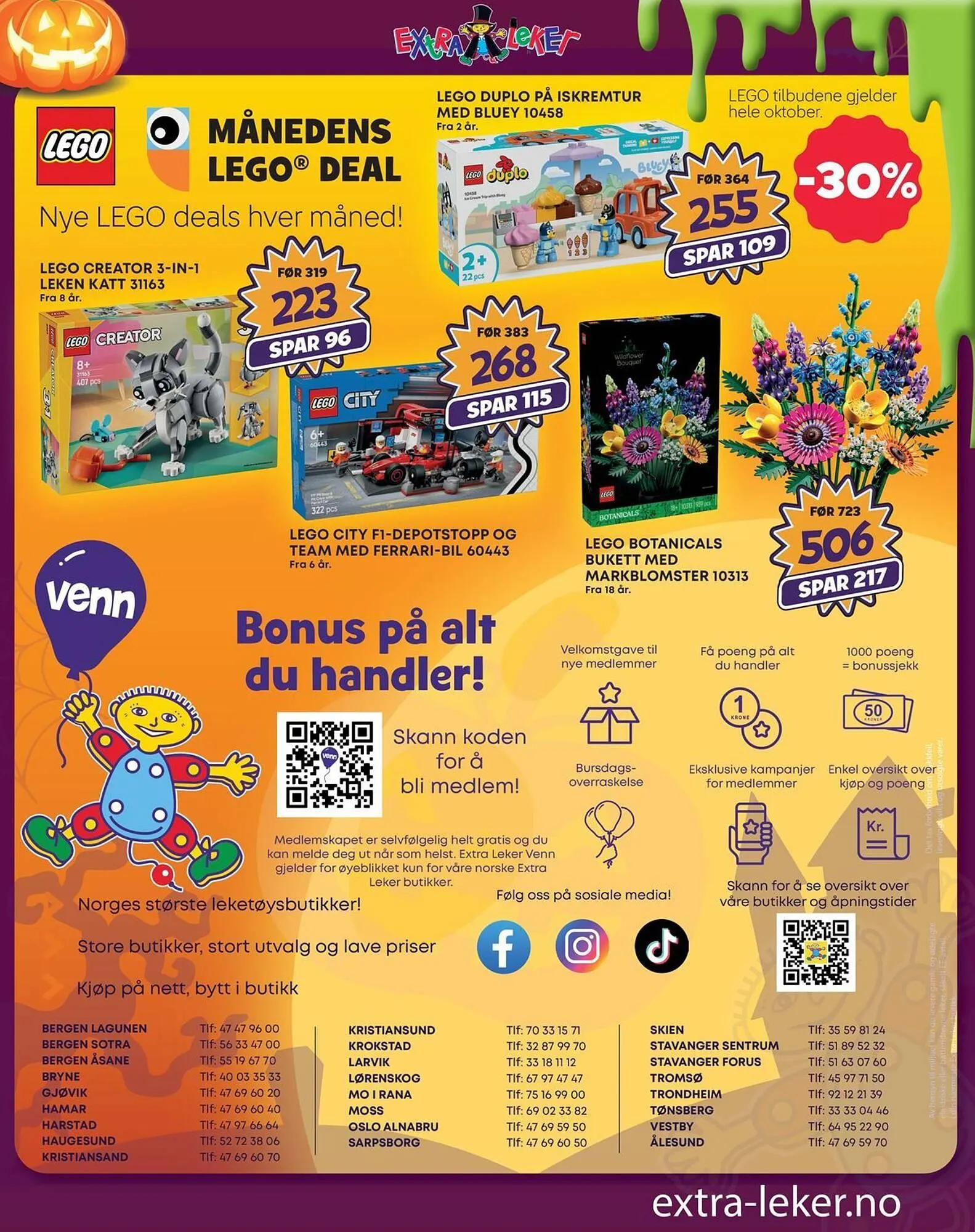 Extra Leker kundeavis fra 21. oktober til 4. november 2025 - kundeavisside 8
