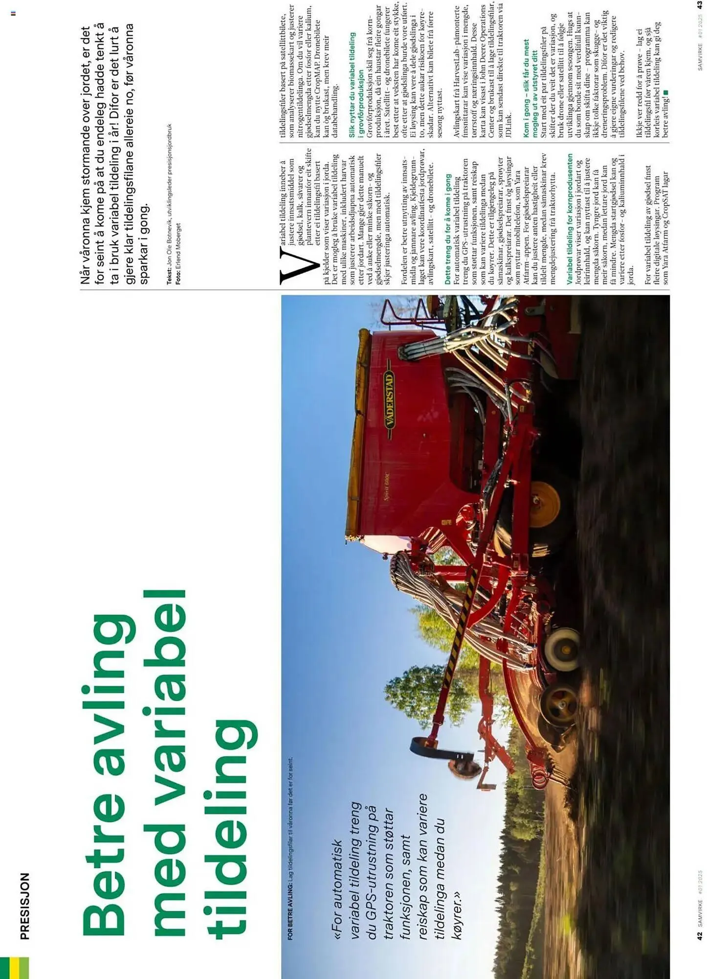 Felleskjøpet Kundeavis fra 1. mars til 31. mars 2025 - kundeavisside 22