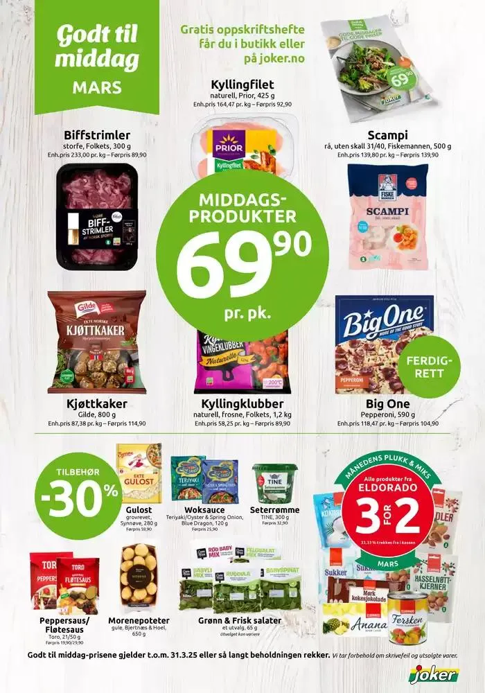 Joker Kundeavis fra 2. mars til 31. mars 2025 - kundeavisside 2