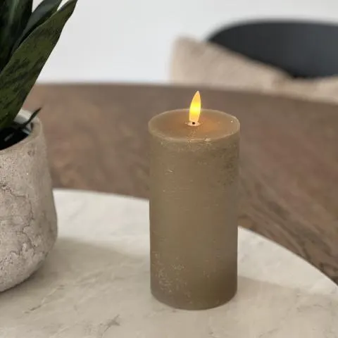 LED kubbelys rustikk Beige 15cm