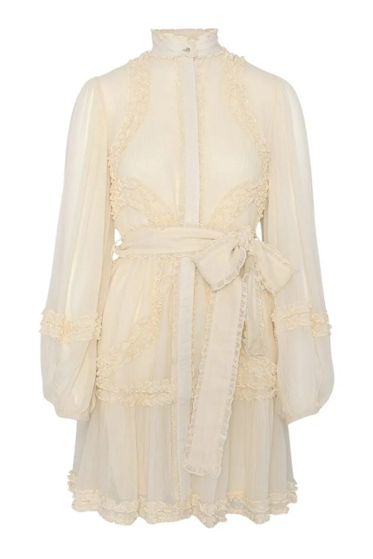 Violetta Mini Dress – Offwhite
