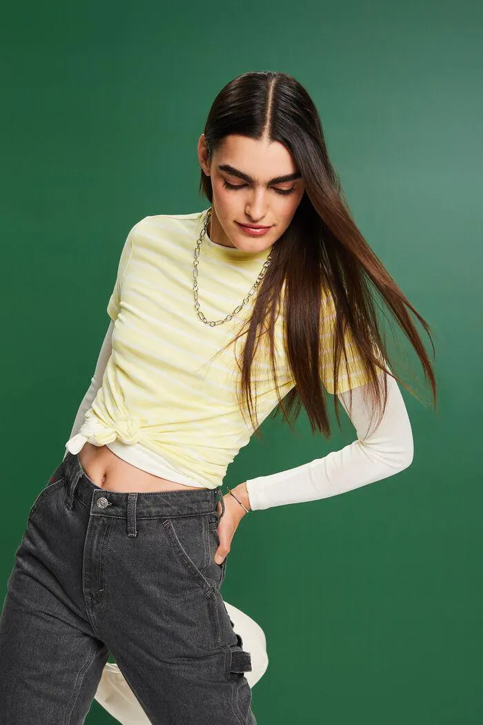 Striped Crewneck Top